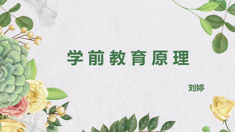 学前教育原理哔哩哔哩bilibili