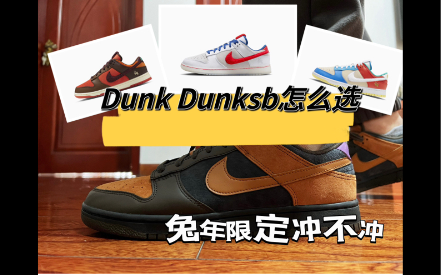 Dunk和Dunk sb怎么区分怎么选,兔年限定的Dunk冲不冲!哔哩哔哩bilibili