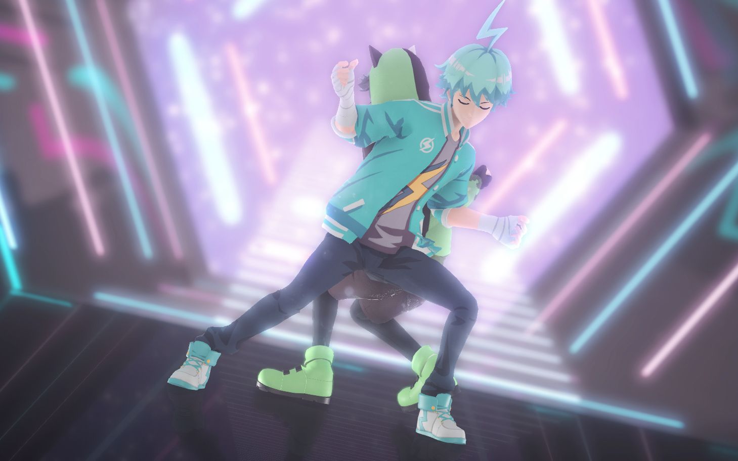【非人学园/mmd】-帅气的雷震子&钟馗组合-hybrid【制服控大赏】_哔哩