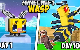 Download Video: 【Ryguyrocky】我的世界|小蜜蜂到胡蜂百日生存I Survived 100 Days as a WASP in Minecraft