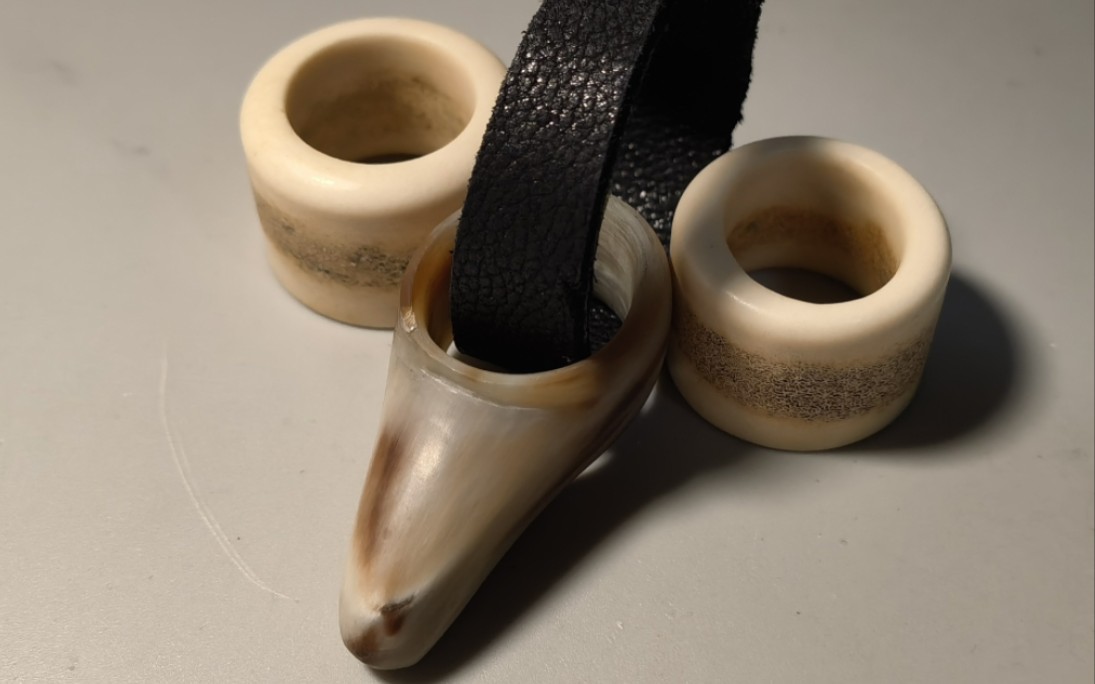 雄扳指射50磅朝鲜战弓