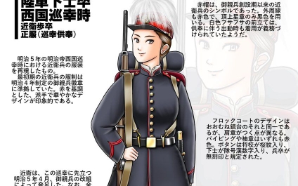 明治4年式 皇居御親兵 軍服圖