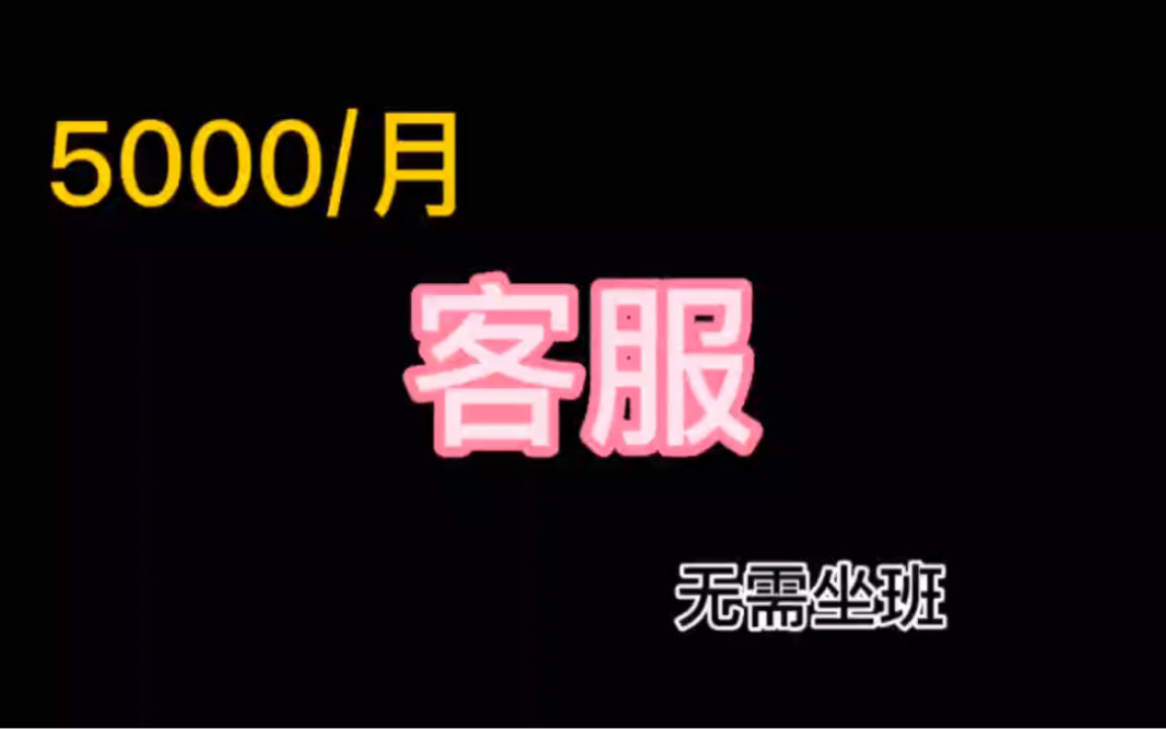 5000/月,在线客服,无需坐班,还能积累经验,想以后创业的可以看看哔哩哔哩bilibili