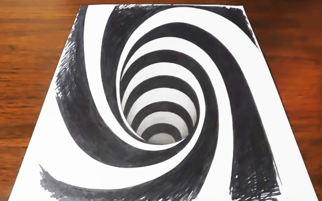 3d视觉魔术,是不是有点像螺旋丸