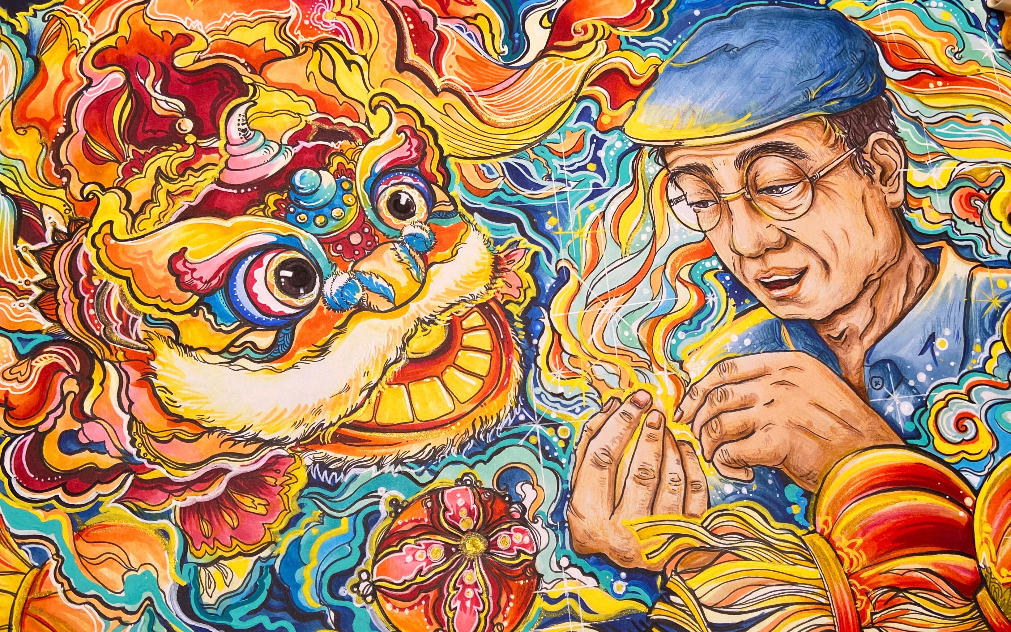 凡是绘原创 中国地质大学视传考研手绘真题 人物素材老年人绘制手法《工匠精神》第16节哔哩哔哩bilibili