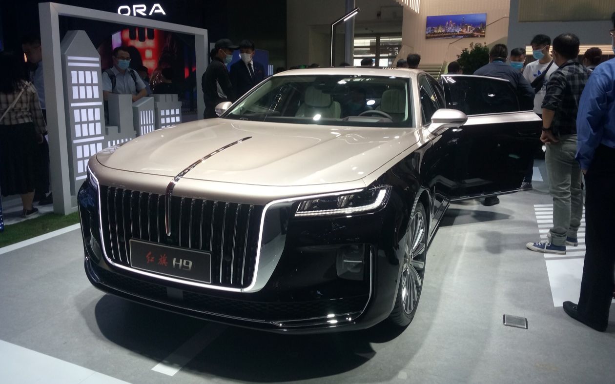 电动go | 搭载汽油 48v轻混系统 2020款一汽红旗h9北京车展实拍