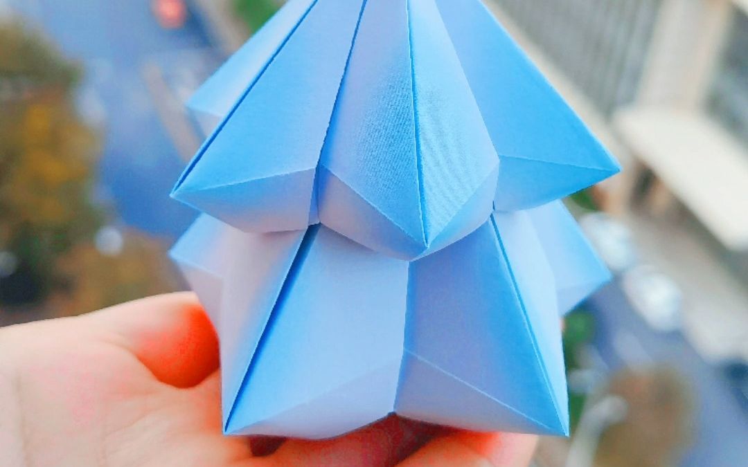 超萌的圣诞树折纸,你最想送给谁?简单又漂亮.