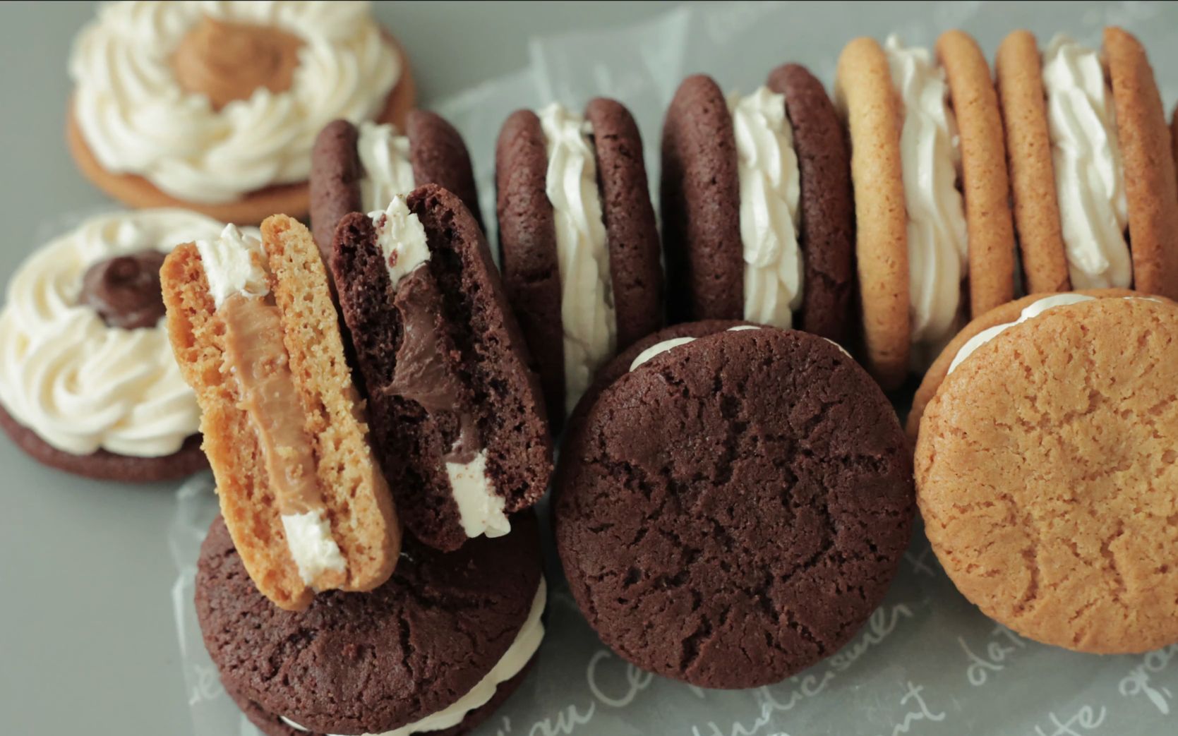 【中字】榛果巧克力花生酱夹心曲奇|cookingtree