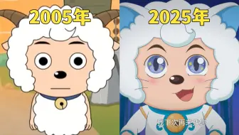 喜羊羊与灰太狼20年的变化，泪落之时，尽是童年...