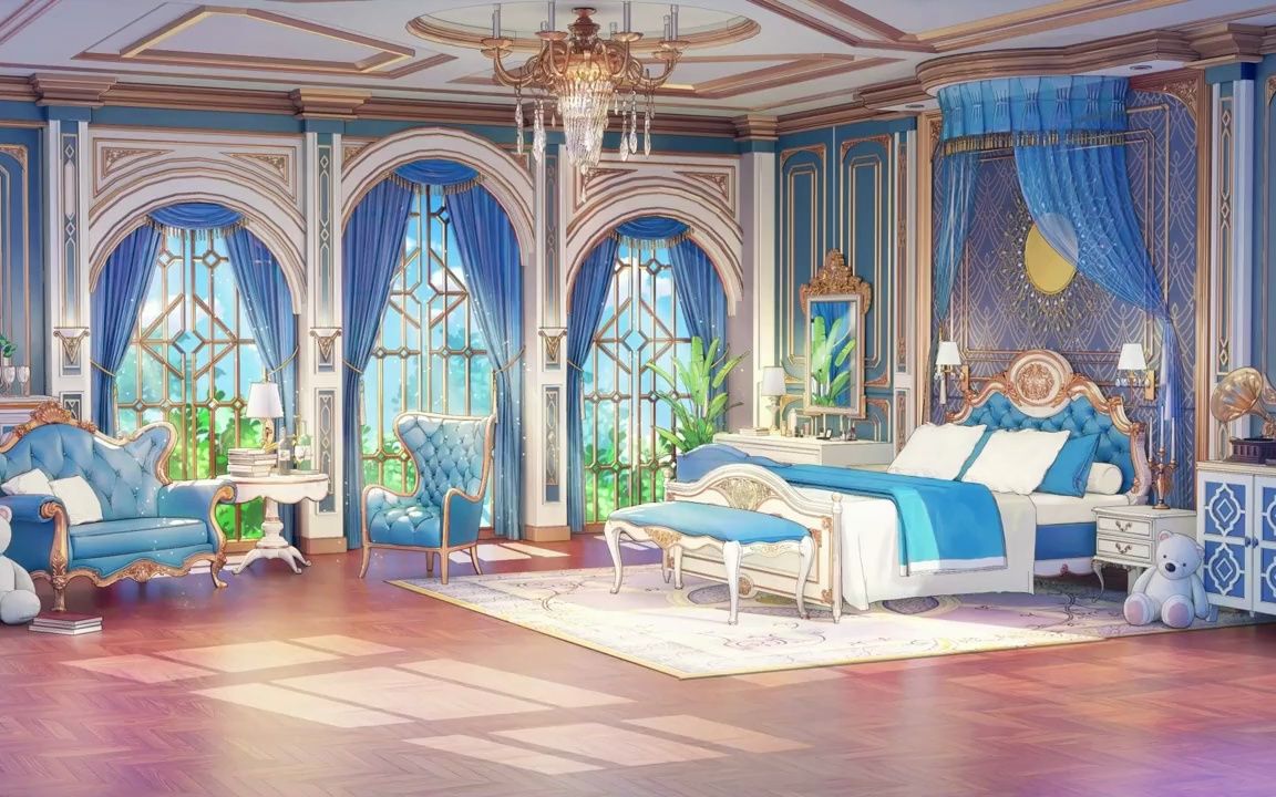 vup虚拟主播直播间背景,欧式房间,有喜欢的话,点进主页查看#虚拟id