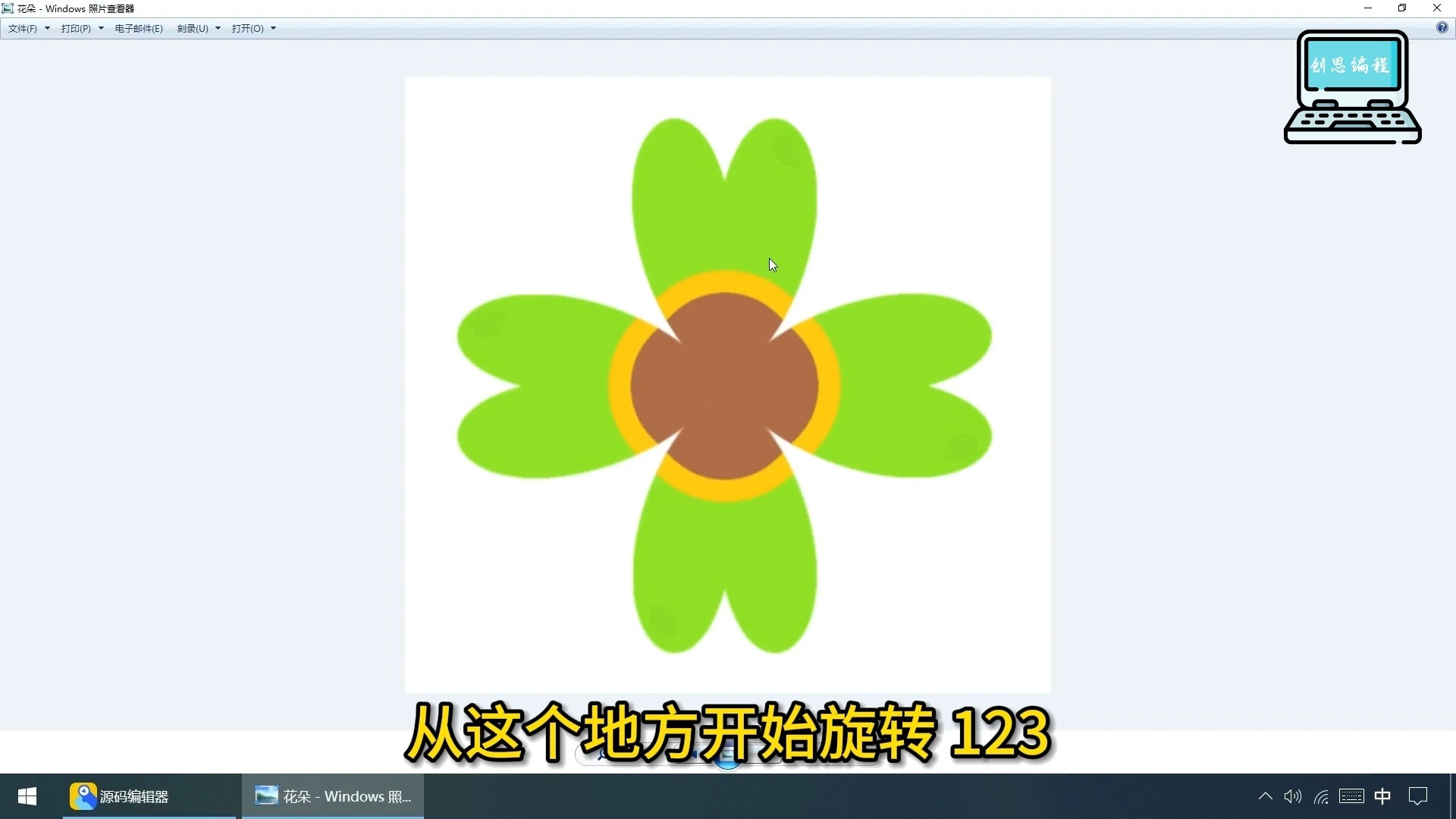 旋转的图案