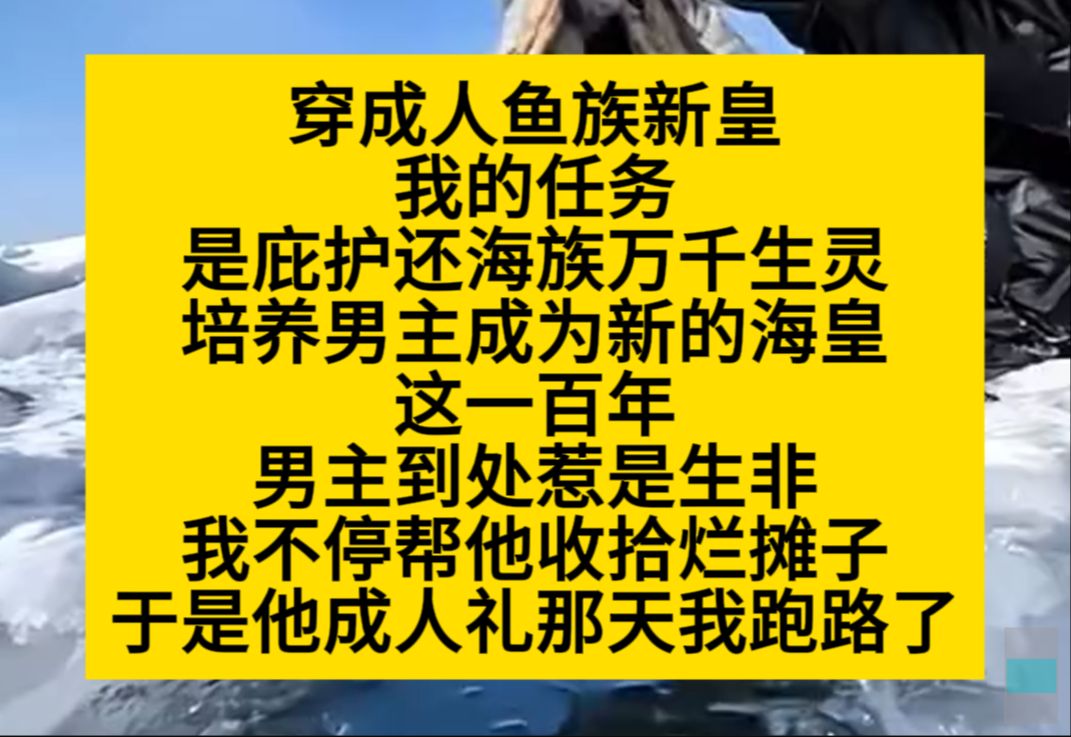 原耽推文 穿成人鱼族新皇,我的任务是培养男主做继承人,但他整日惹火,我忍不了,他成年第一天我就逃了哔哩哔哩bilibili