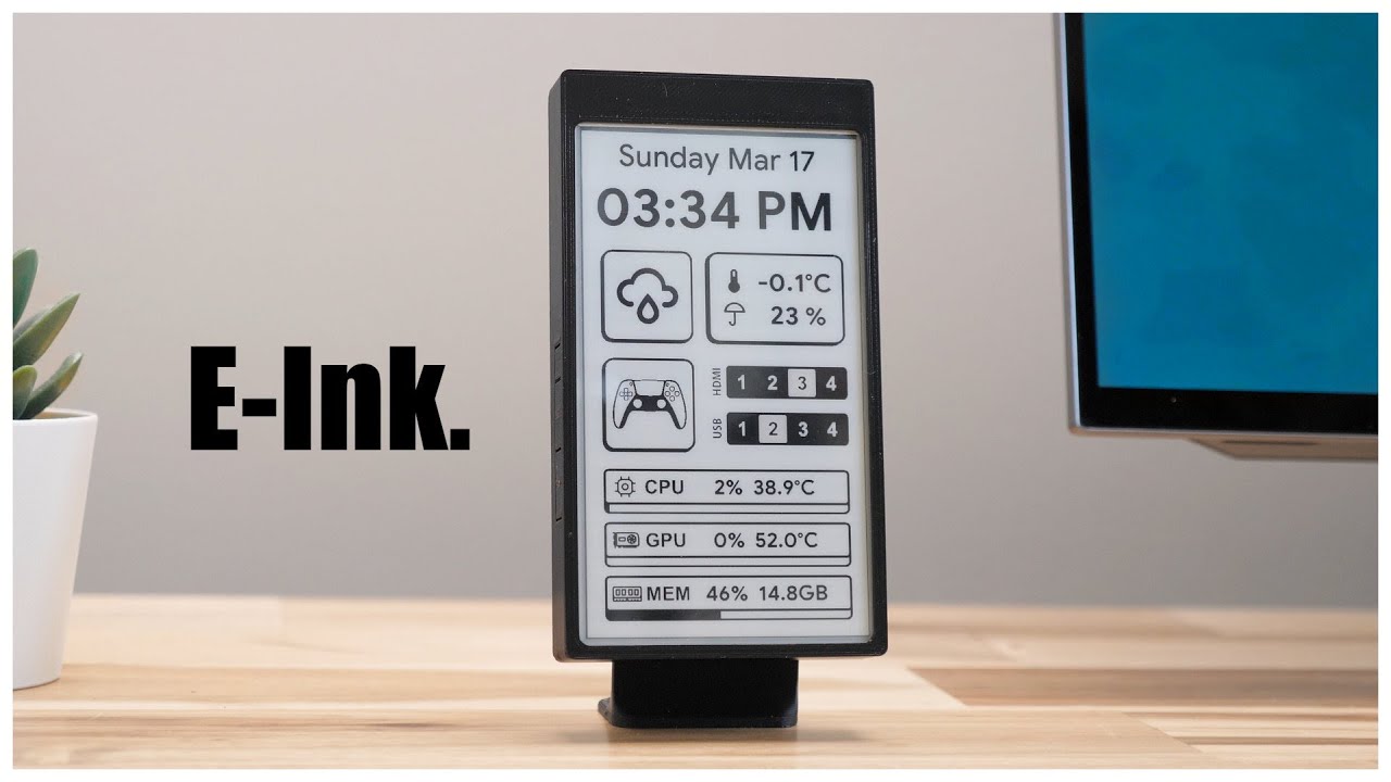 我一直想要的 Eink 墨水屏桌面配件. | The Eink Desk Accessory I've Always Wanted.哔哩哔哩bilibili