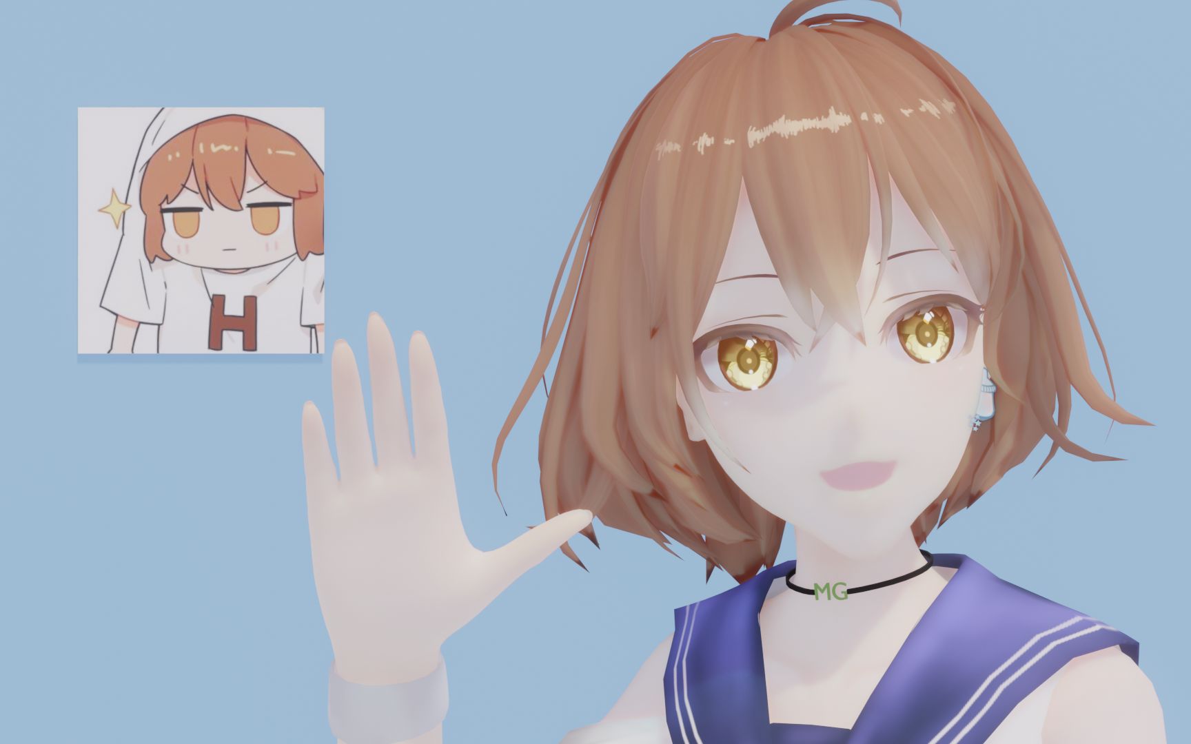 [图]【MMD】Hanser最终鬼畜蓝蓝路