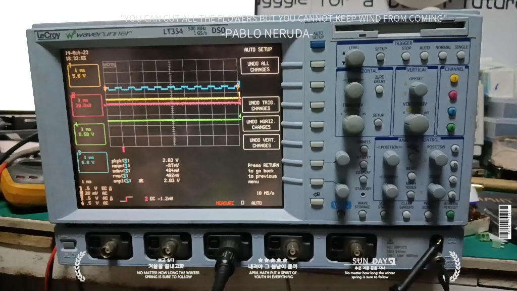 跨越时空来见你 美国力科LT354示波器20年了依然功能完好 运行正常哔哩哔哩bilibili
