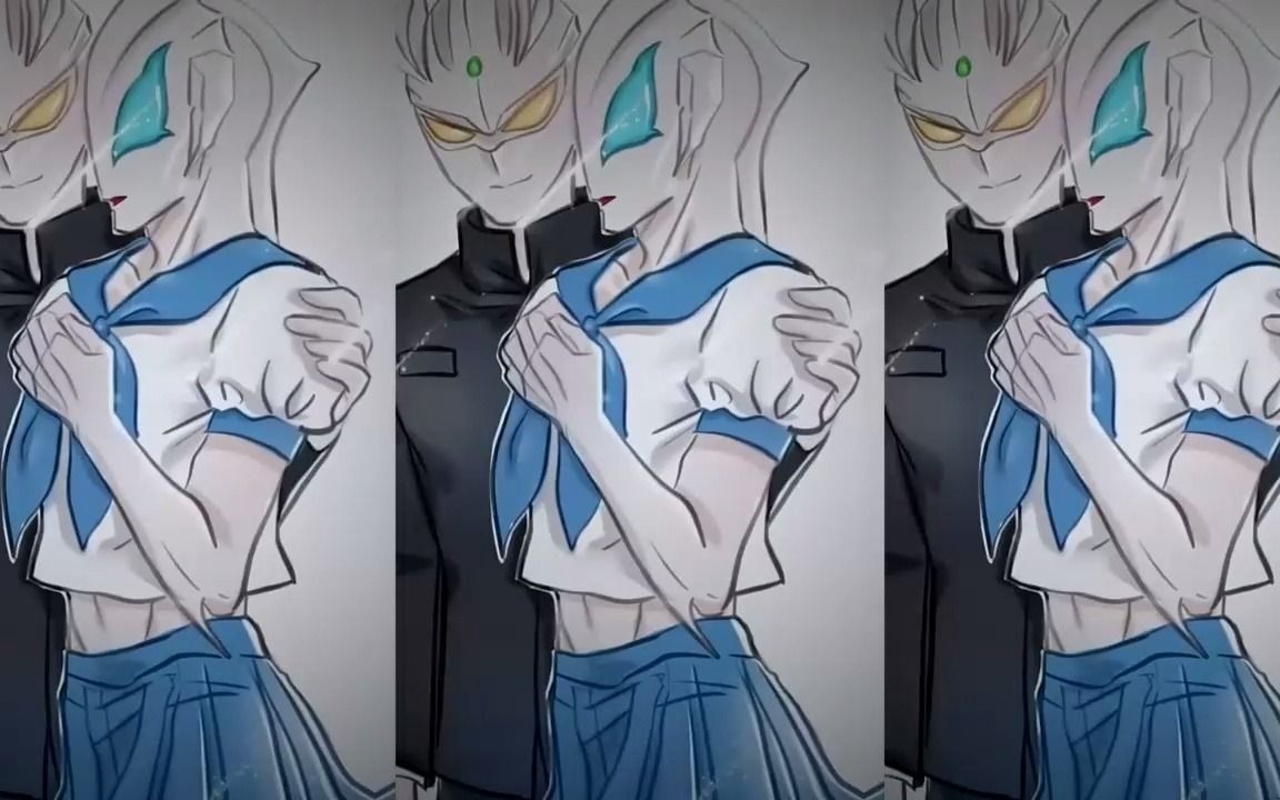 赛兔子与捷德的丑照 #赛罗奥特曼 #捷德奥特曼 #二次元