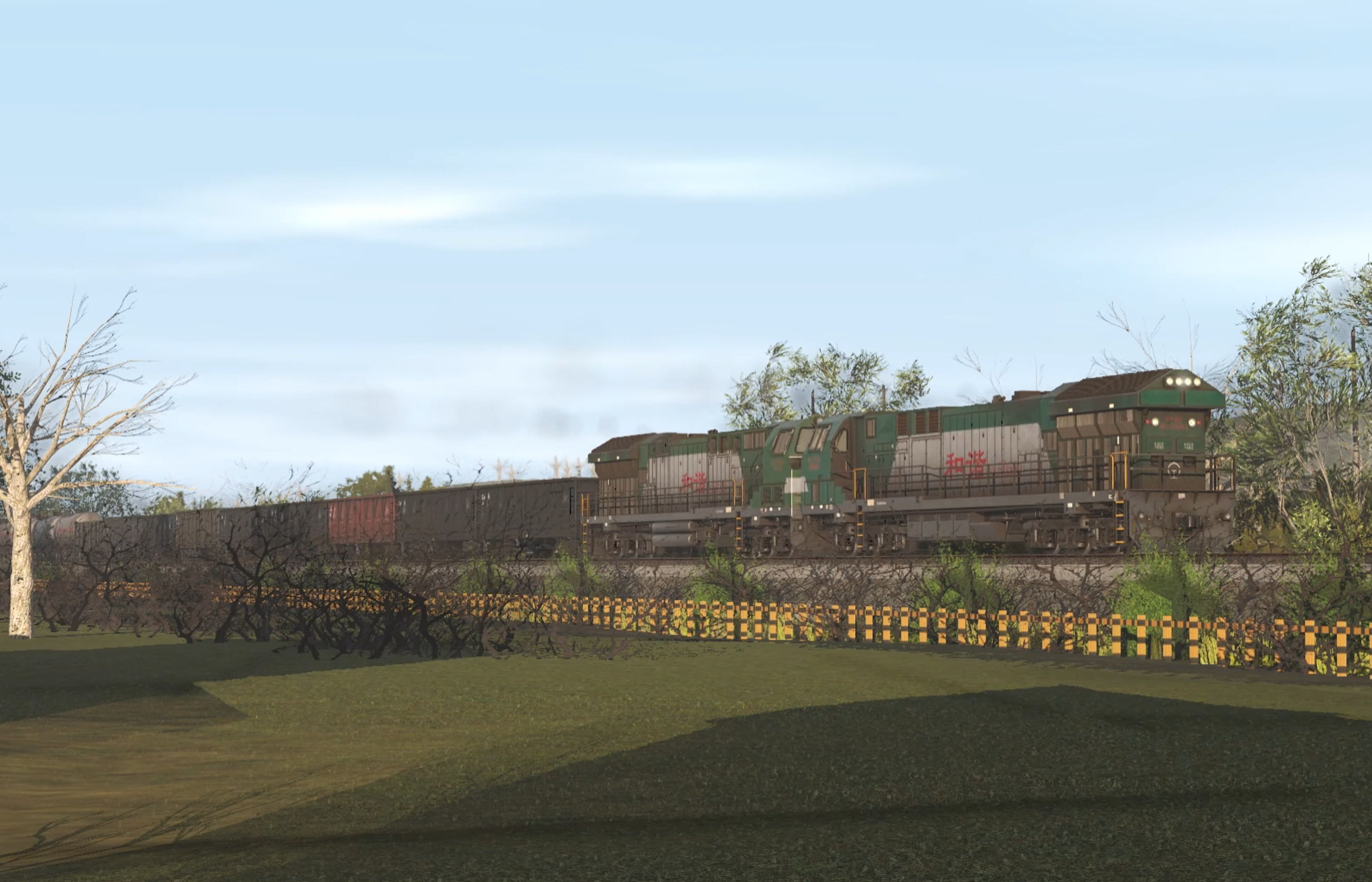 【实况模拟列车2022】小组货车通过