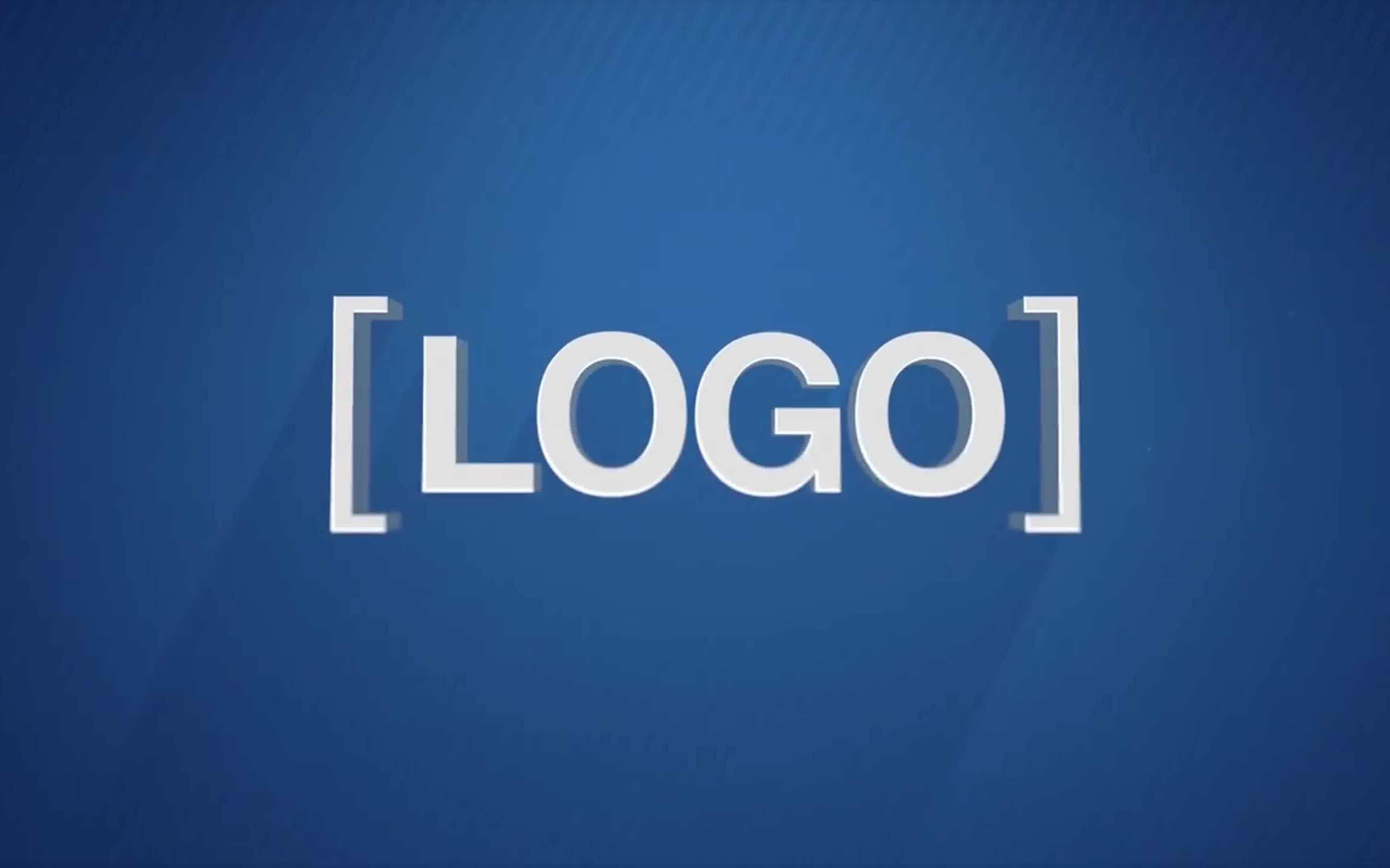 ae模板-3d飞入屏幕干净简洁特效的动态logo片头模板标识品牌商品店铺