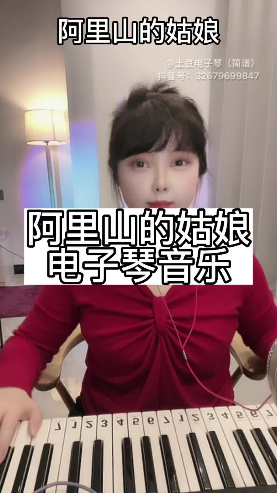 阿里山姑娘电子琴图片