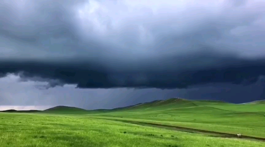 草原下雨图片真实图片