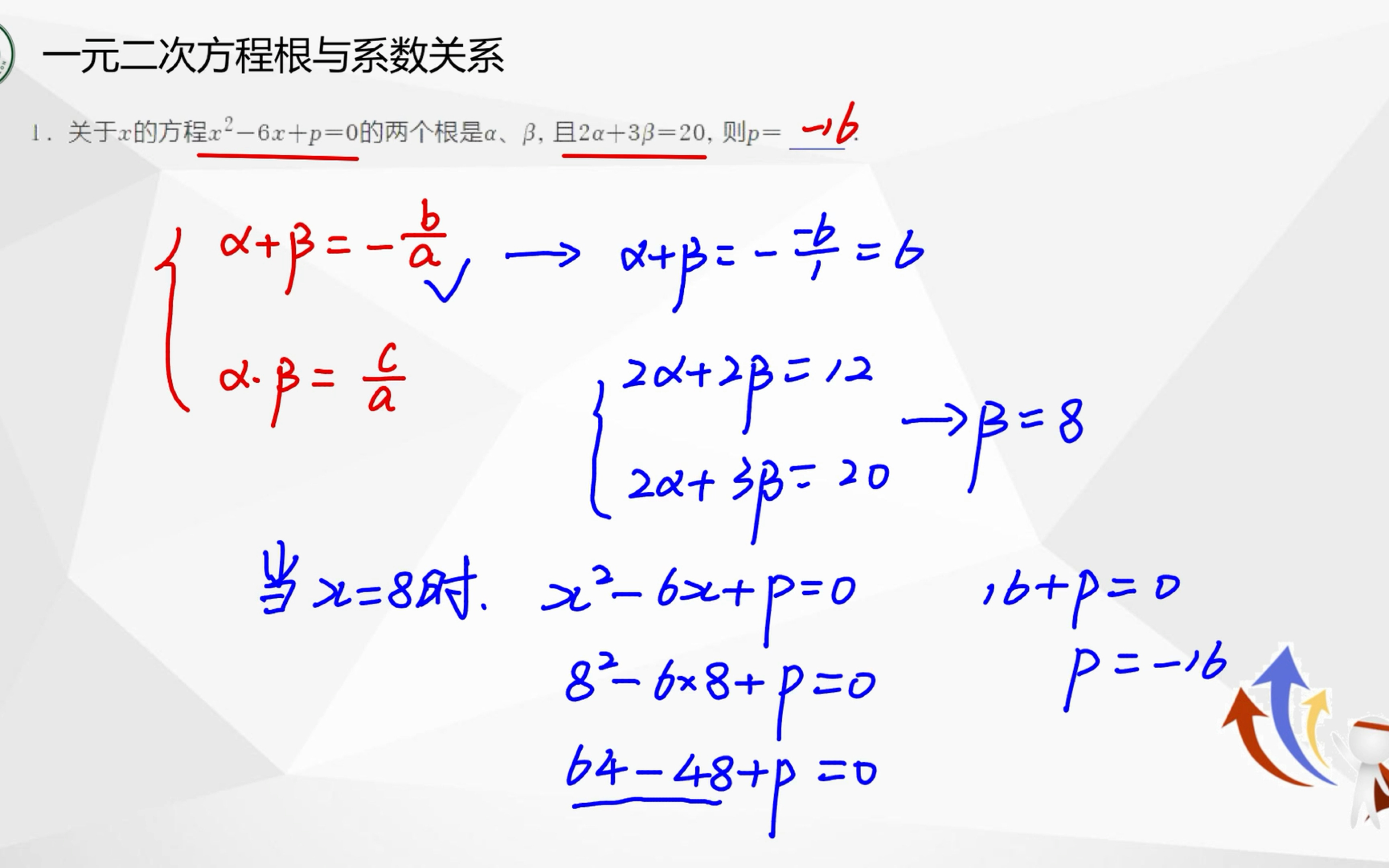 240719一元二次方程根与系数的关系