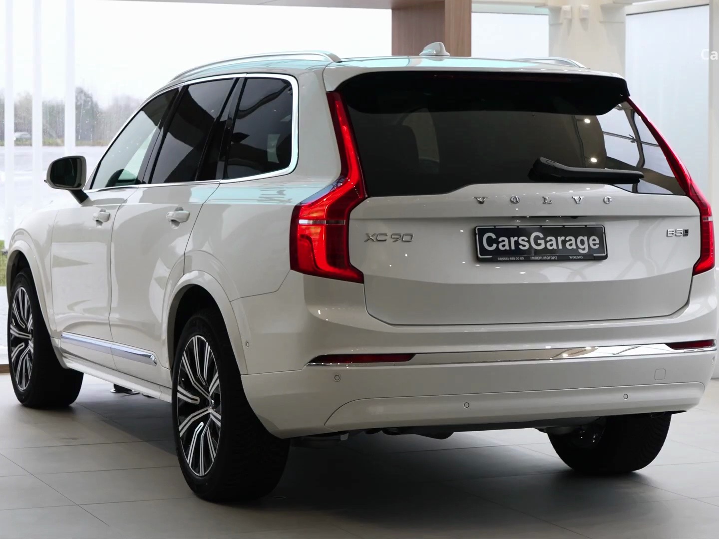 2024 white volvo xc 90 plus bright - luxury suv in detail