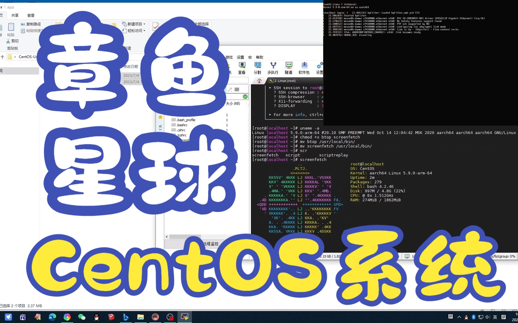 章鱼星球CentOS系统演示及分享哔哩哔哩bilibili