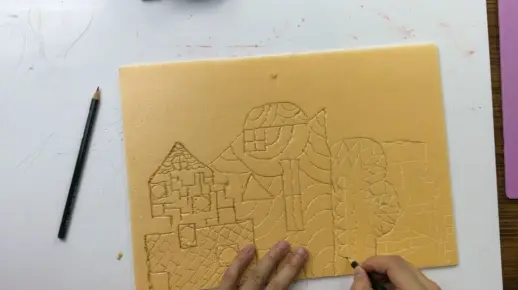 跟着小白老师一起来了解《版画》是如何制作的吧！