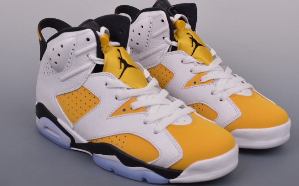 Air Jordan AJ6 “Yellow Ochre”白黄 上脚简直不要太帅!哔哩哔哩bilibili