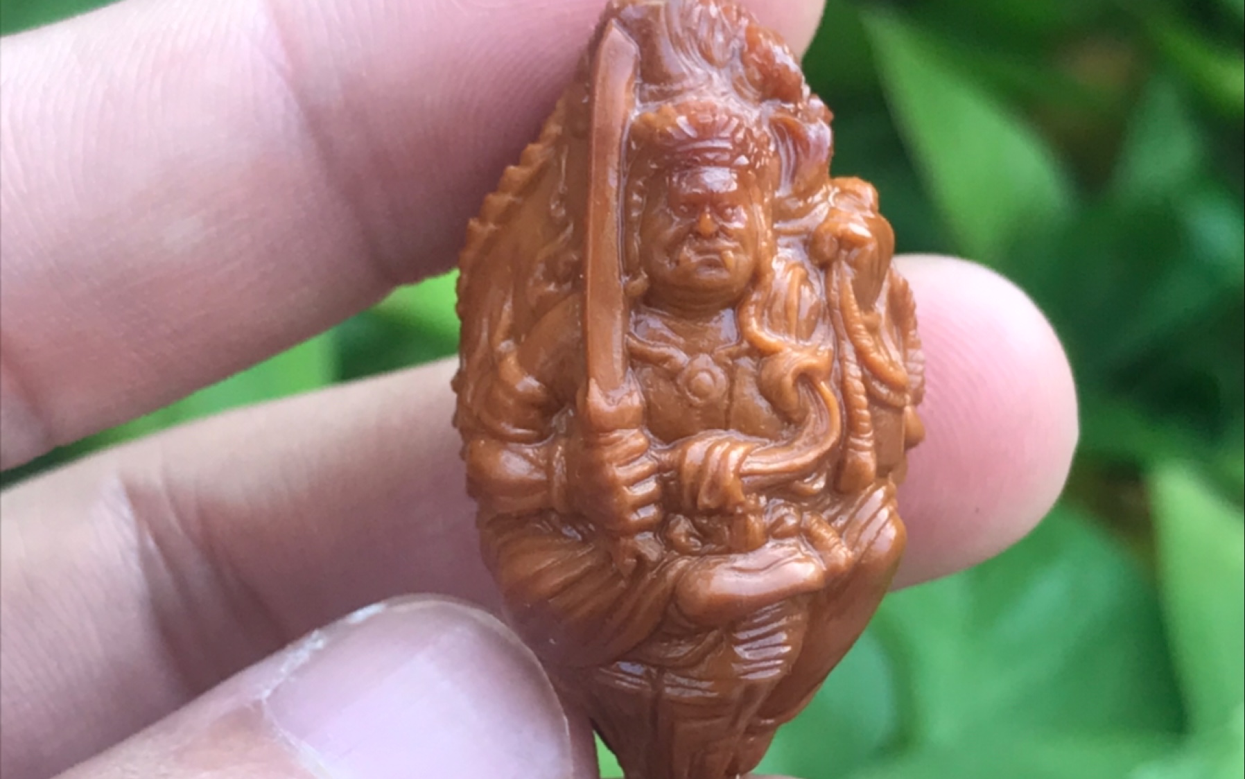 【手作】【橄榄核雕】不动明王带凤单籽,希望大家喜欢