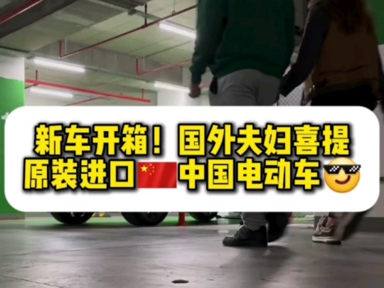 新车开箱!国外夫妇喜提原装进口中国电动车理想!哔哩哔哩bilibili