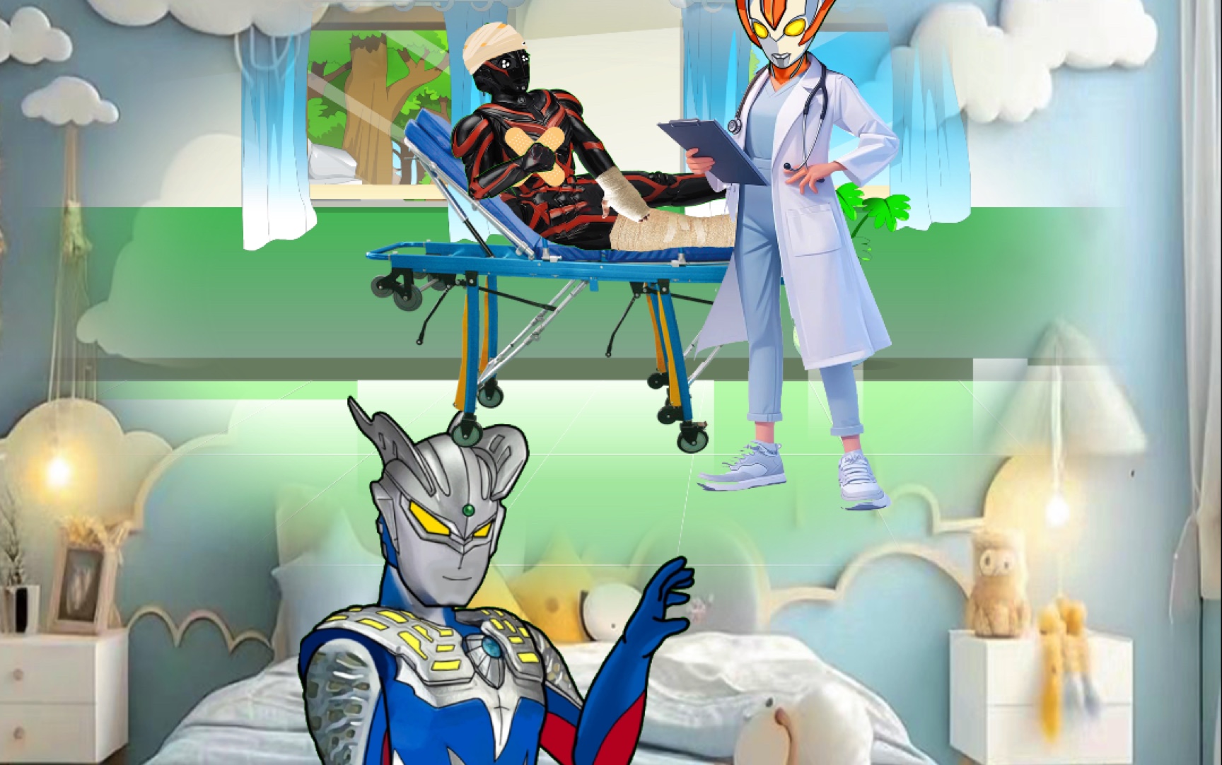 原来小奥特曼的家人都是大英雄