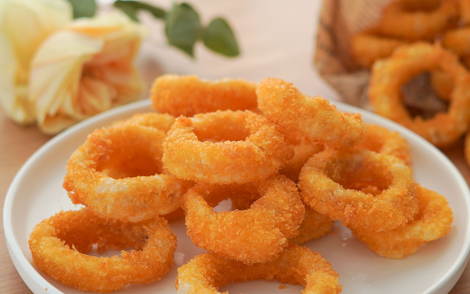 【黄金鱿鱼圈】10块钱做一大盘!去店里没二三十根本买不到!