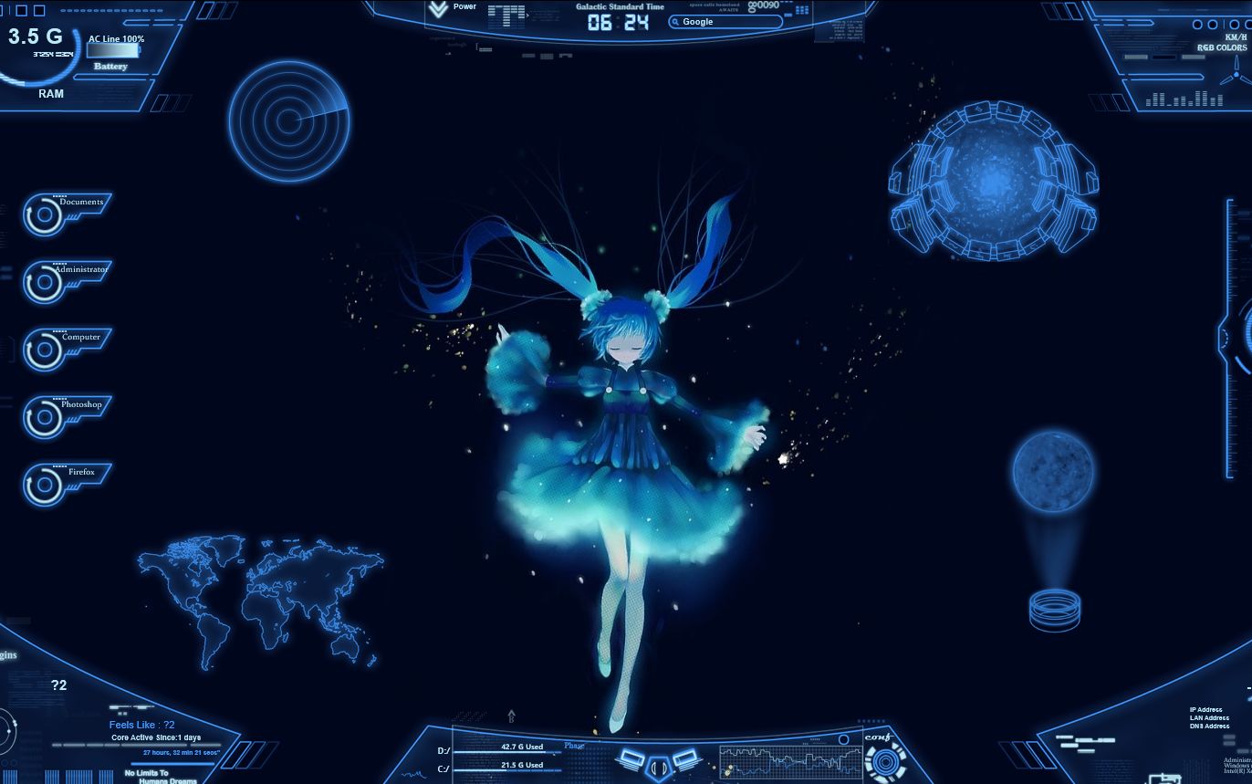 rainmeter皮肤懒人包使用方法