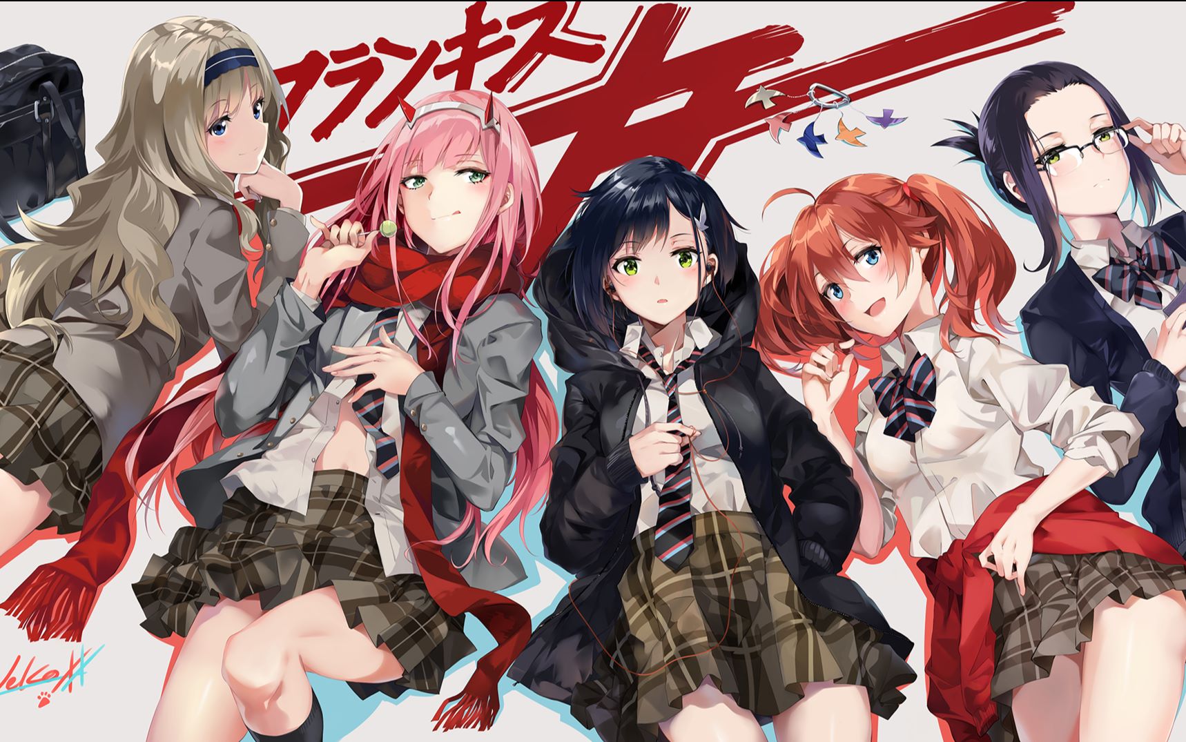 darlinginthefranxx国家队我想成为你的翅膀