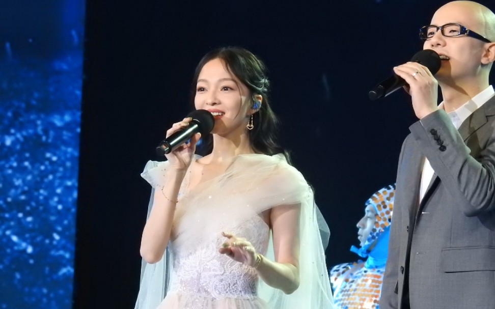 张韶涵录制央视《新年音乐会 扬帆远航大湾区《乘风破浪》_哔哩哔哩