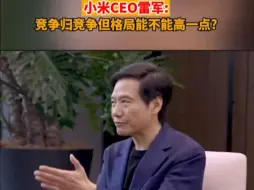 Download Video: 雷军：竞争归竞争，但格局能不能高点？背后捅刀子很讨厌