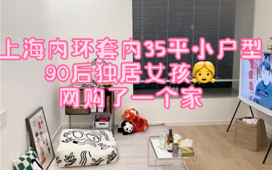 35平小户型Room 再Tour|上海90后独居女孩网购了一个家|套内35平小户型装修花费多少?哔哩哔哩bilibili