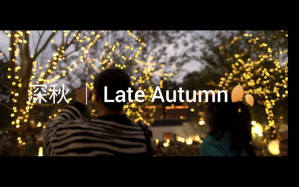 [图]Vlog.02 《 深秋 ｜Late Autumn 》