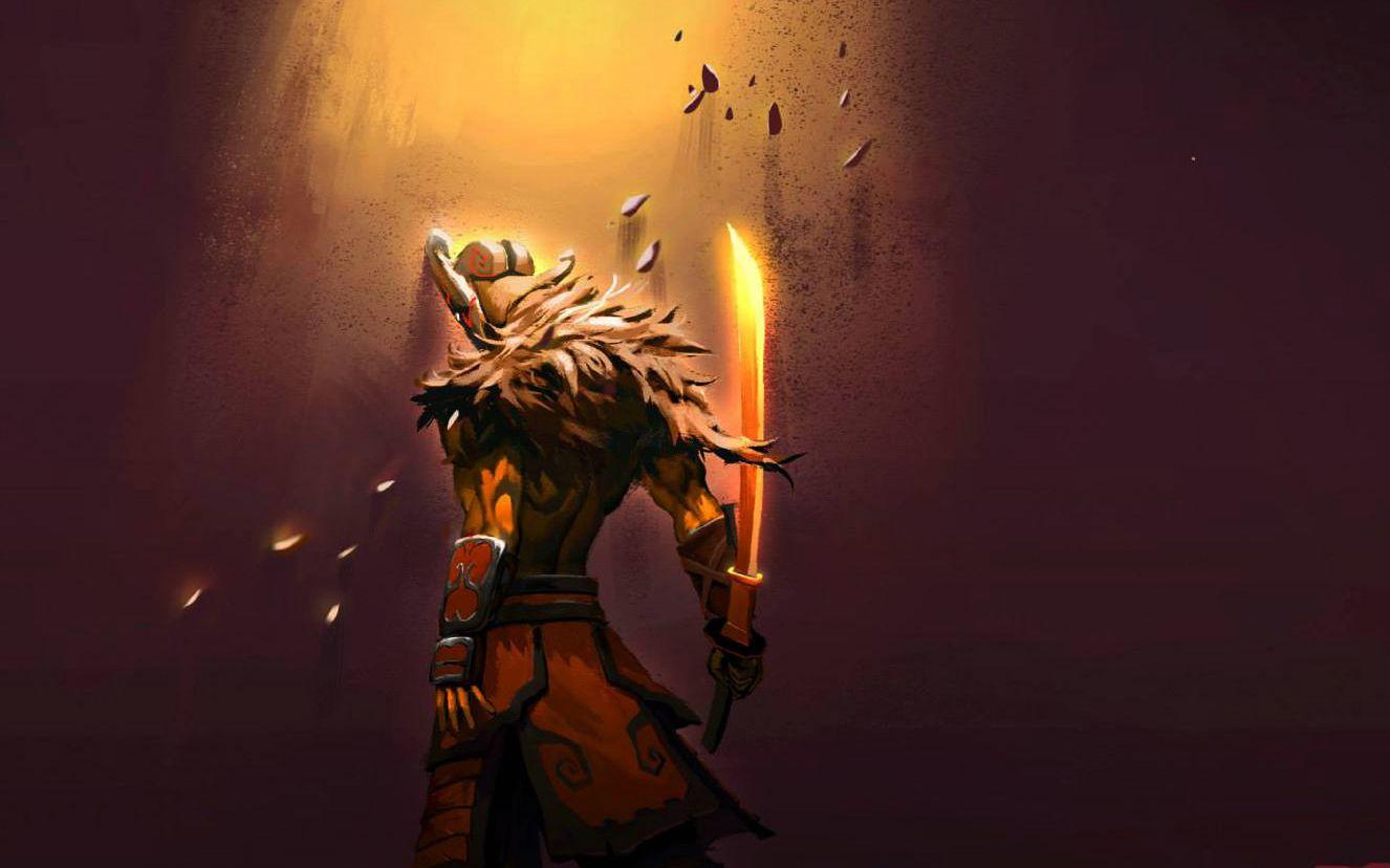 dota2 游廊【原子战争】剑圣vs剑圣,全场最佳6级剑圣养成记.