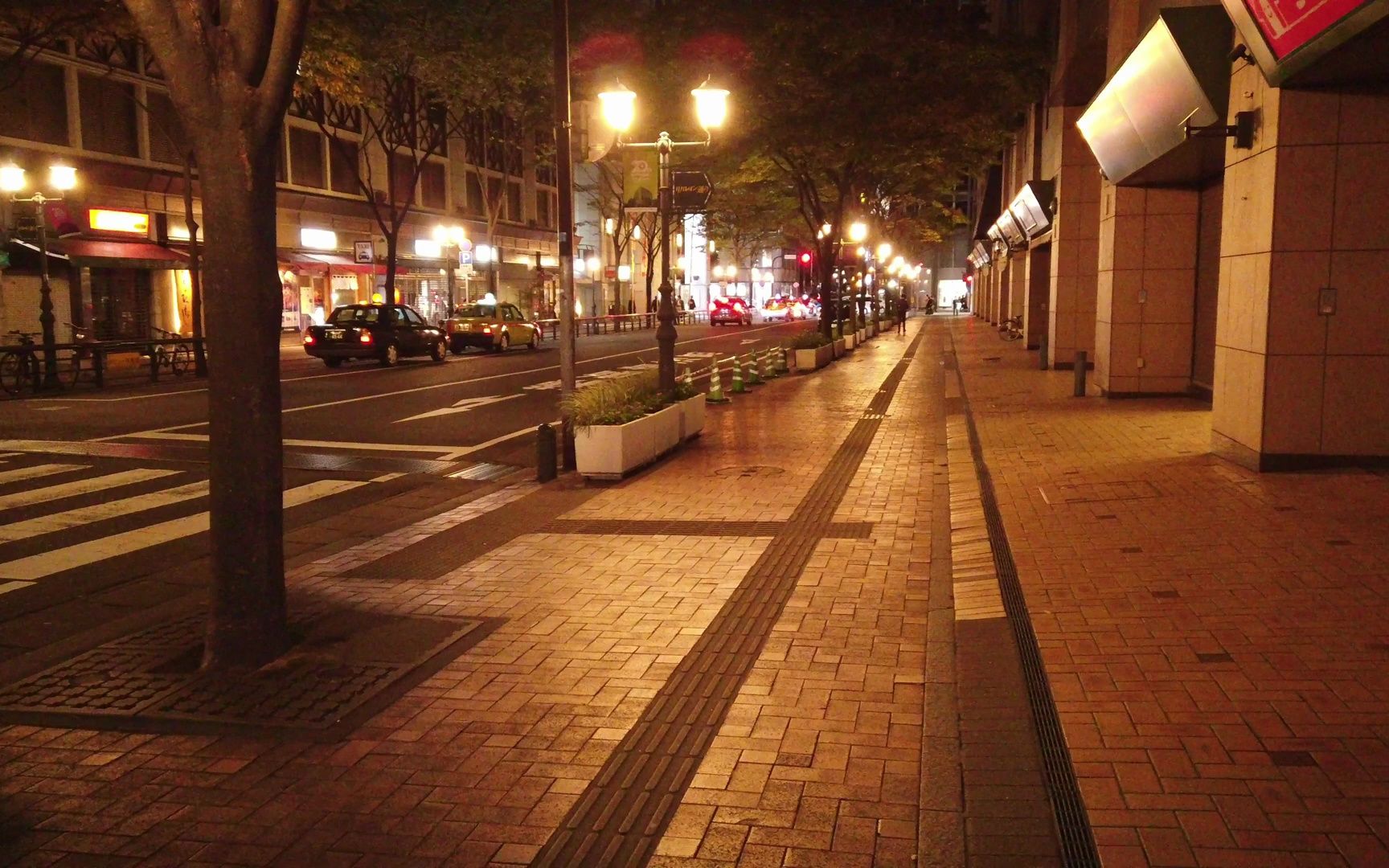 深夜街景照片图片
