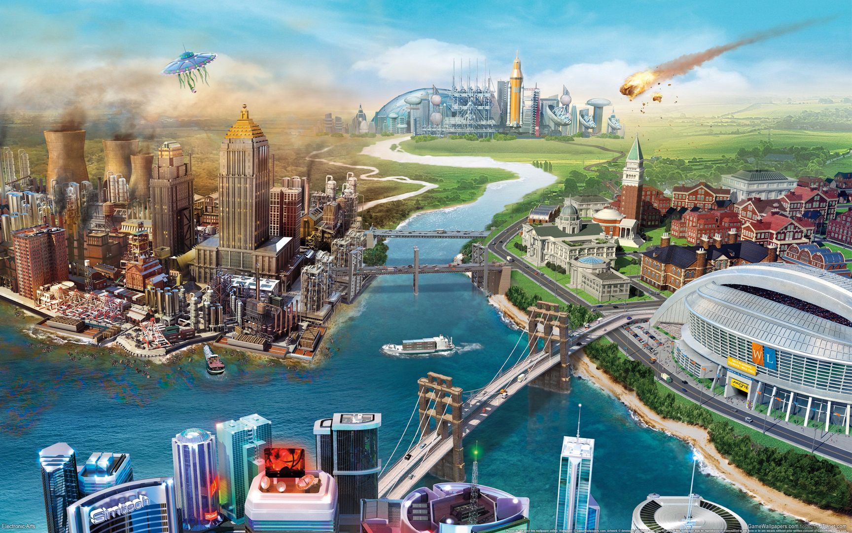 阿银ep4模拟城市5未来之城城市高速发展中