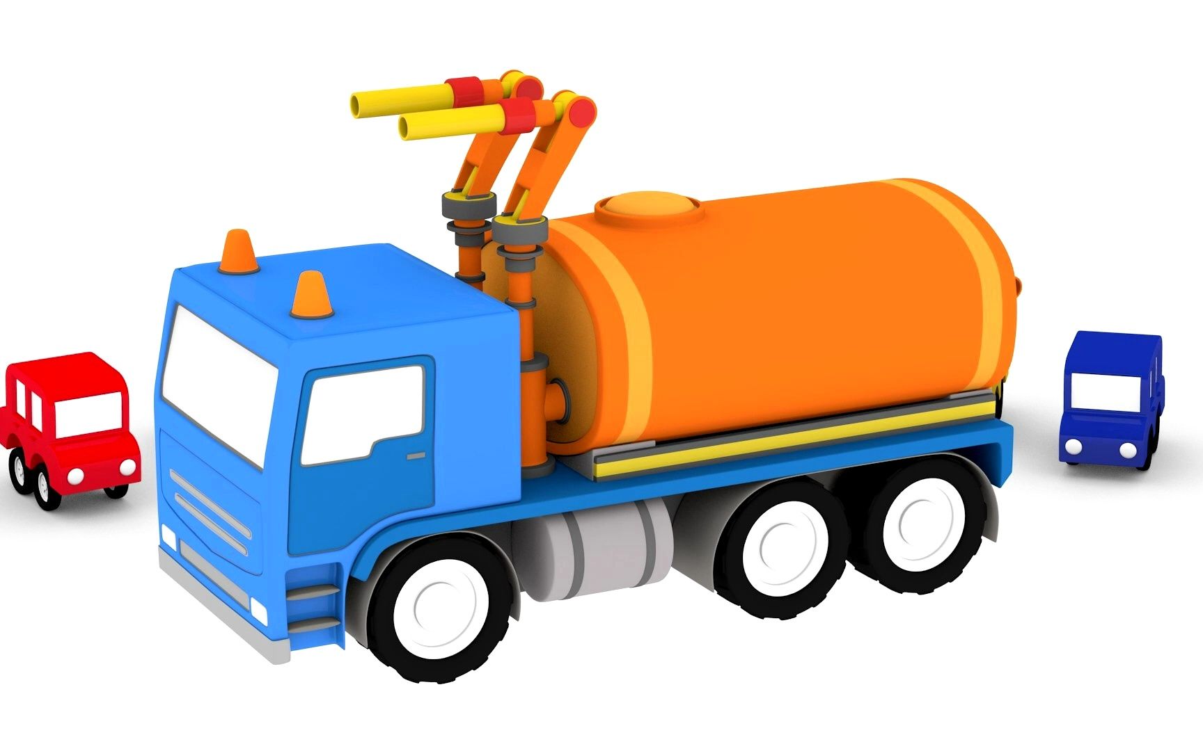 water cannon cars! 车宝四兄弟 无字幕版