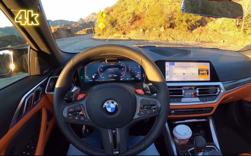 宝马m4敞篷版 第一视角驾驶