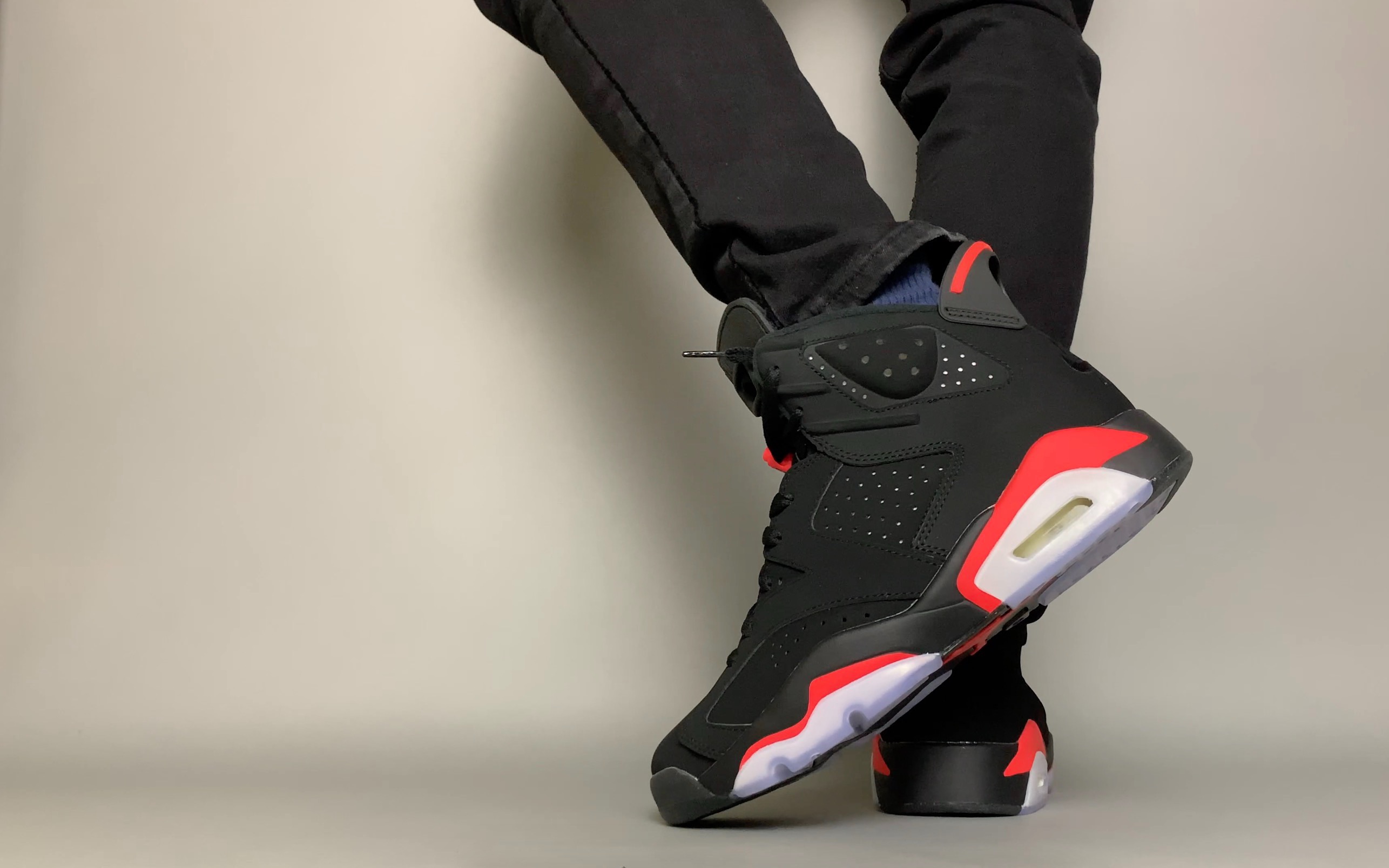 airjordan6aj6黑红穿搭日常