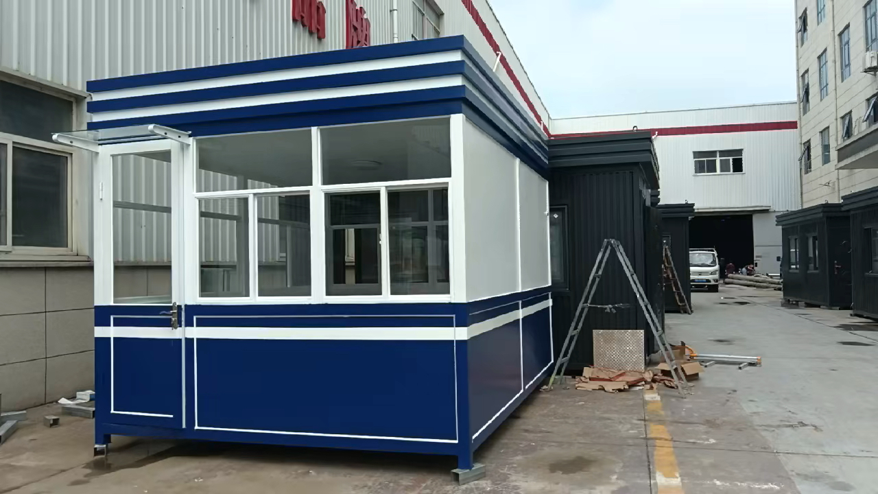 治安岗亭学校门卫警务值班室保安亭户外交通执勤岗亭移动治安室