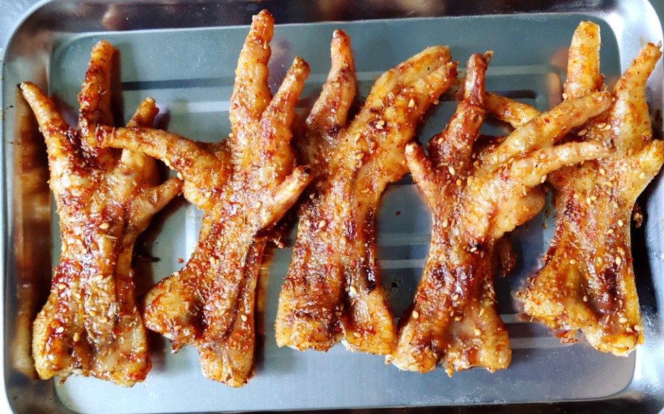 炭烤鸡爪,烧烤大师手把手教学.吃货带走