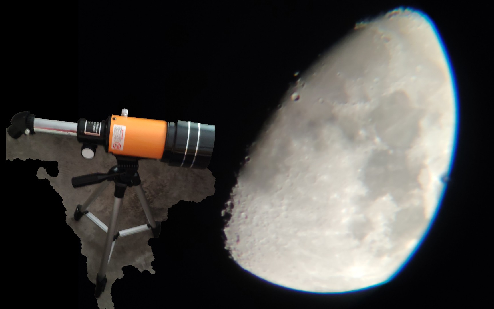 200元的天文望远镜看月亮_哔哩哔哩_bilibili