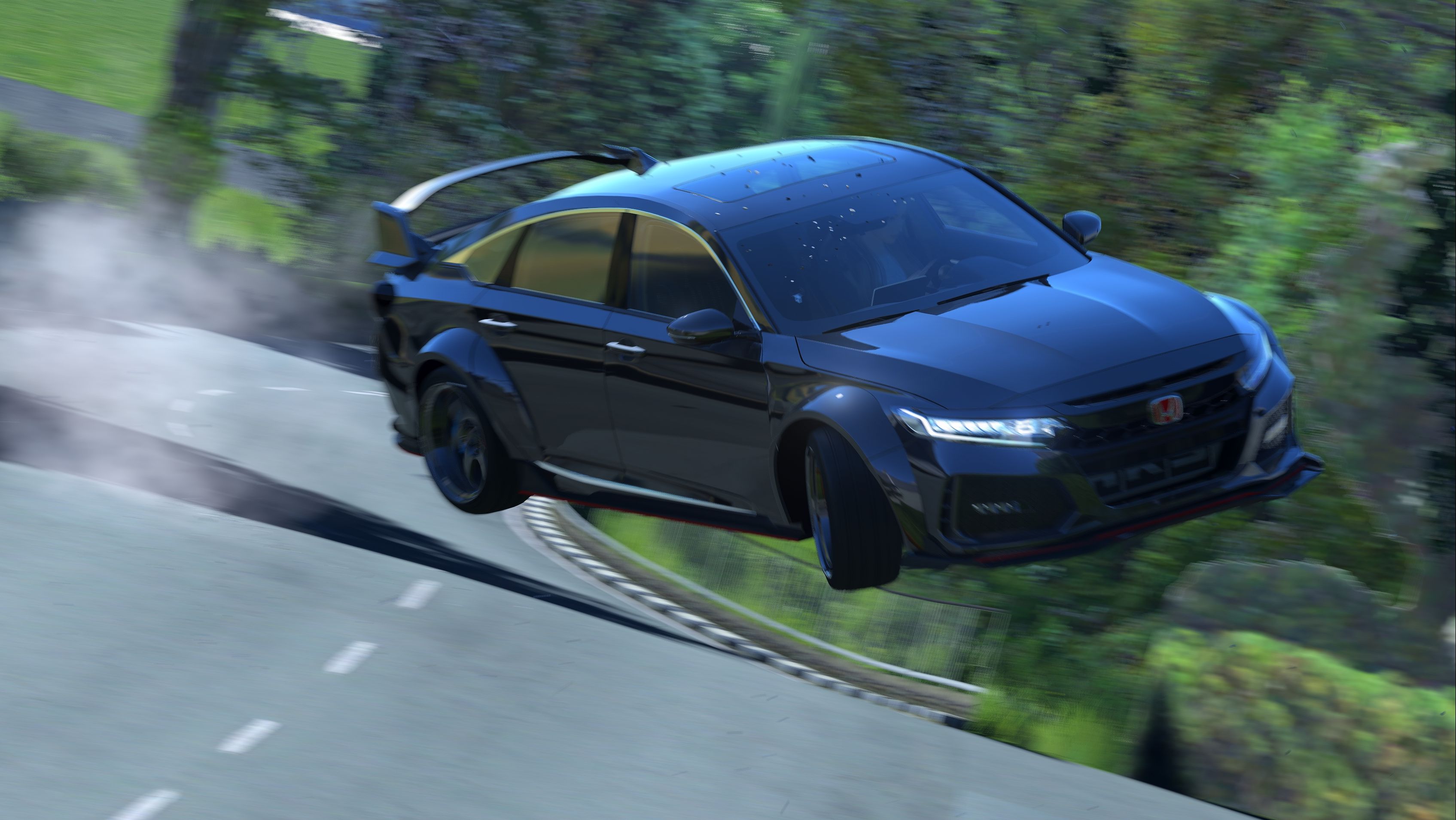 雅阁在曼岛tt起飞