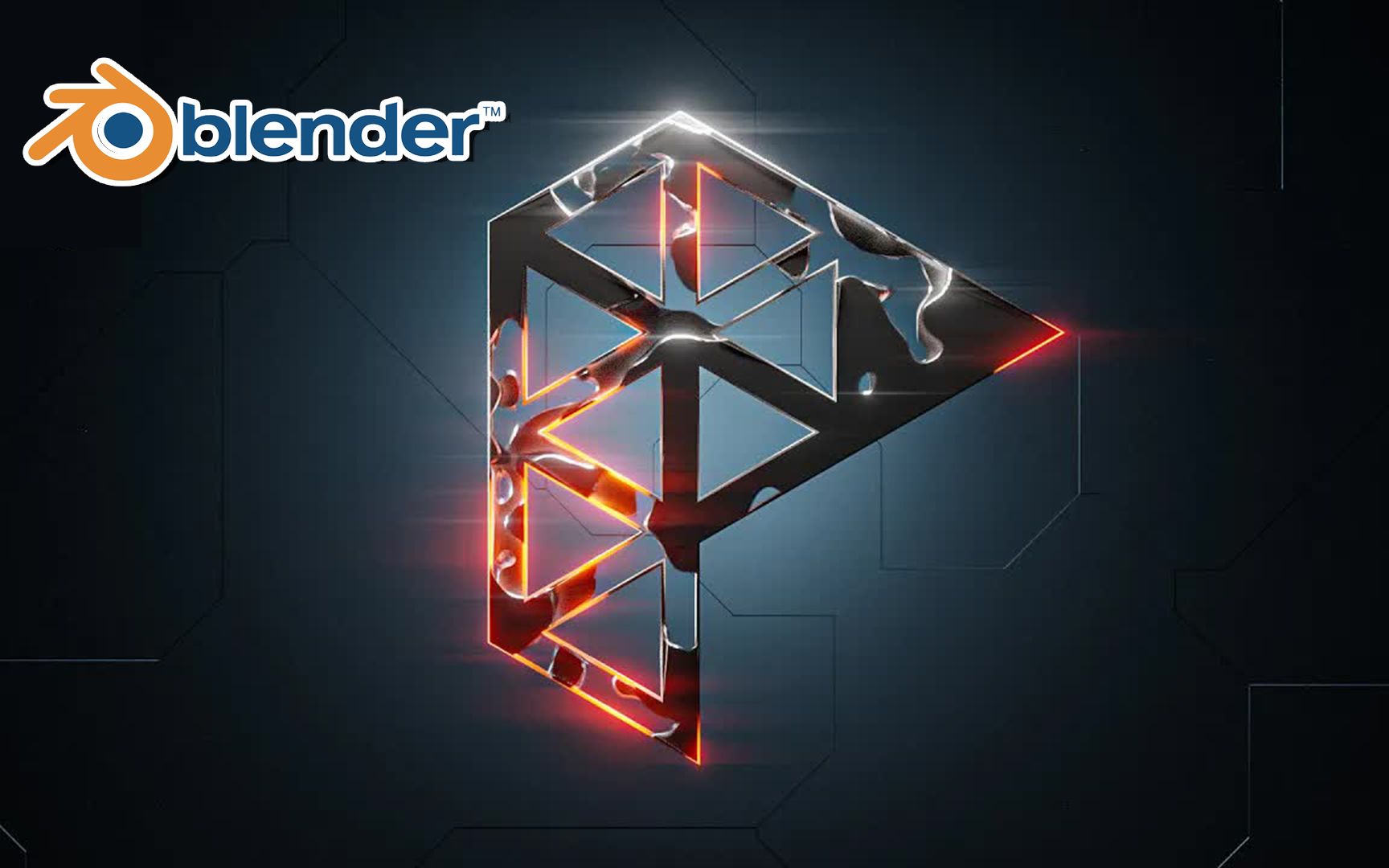 【Blender】如何制作帅气的LOGO展示动画?哔哩哔哩bilibili